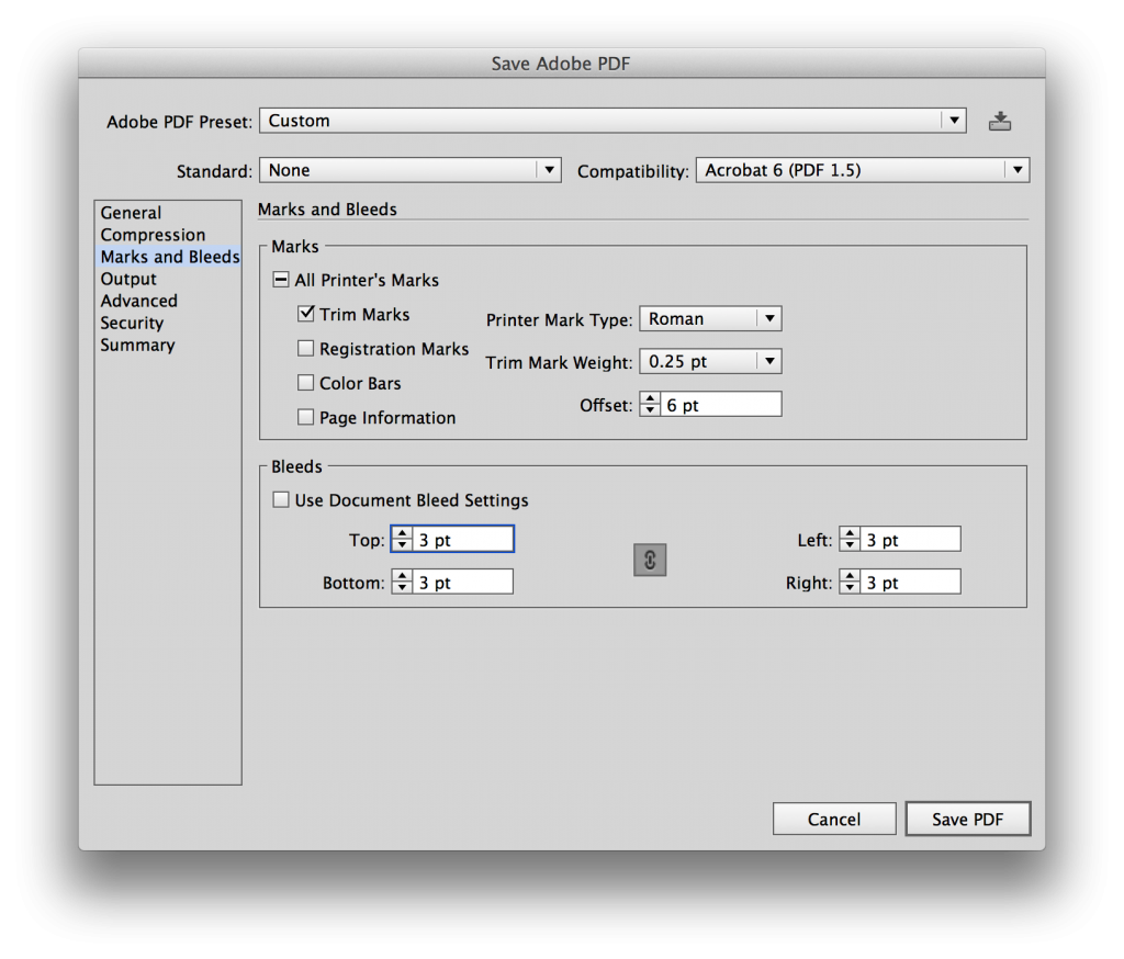 How to add bleed manually