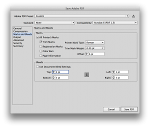 How to add bleed manually