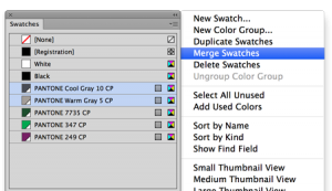 How to merge colours in Illustator